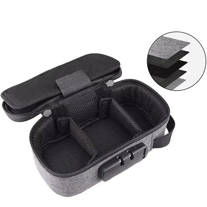 Smell Proof Storage Bag with Lock – Large Capacity Activated Carbon Odor Proof Portable Travel Organizer Bag for Pipes & Accessories