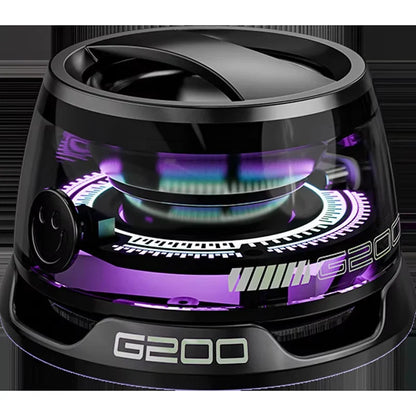 Mini Travel Bluetooth Speaker – Portable Outdoor Stereo with Magnetic Base, RGB Lights & Phone Holder for iOS