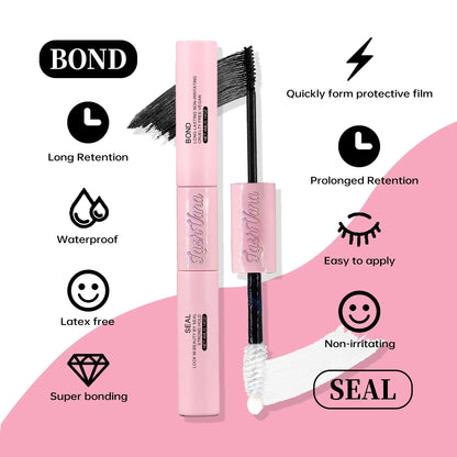 DIY Eyelash Extension Kit — 200 PCS Cluster Lashes with Lash Bond, Seal & Glue Accessories for Makeup Application