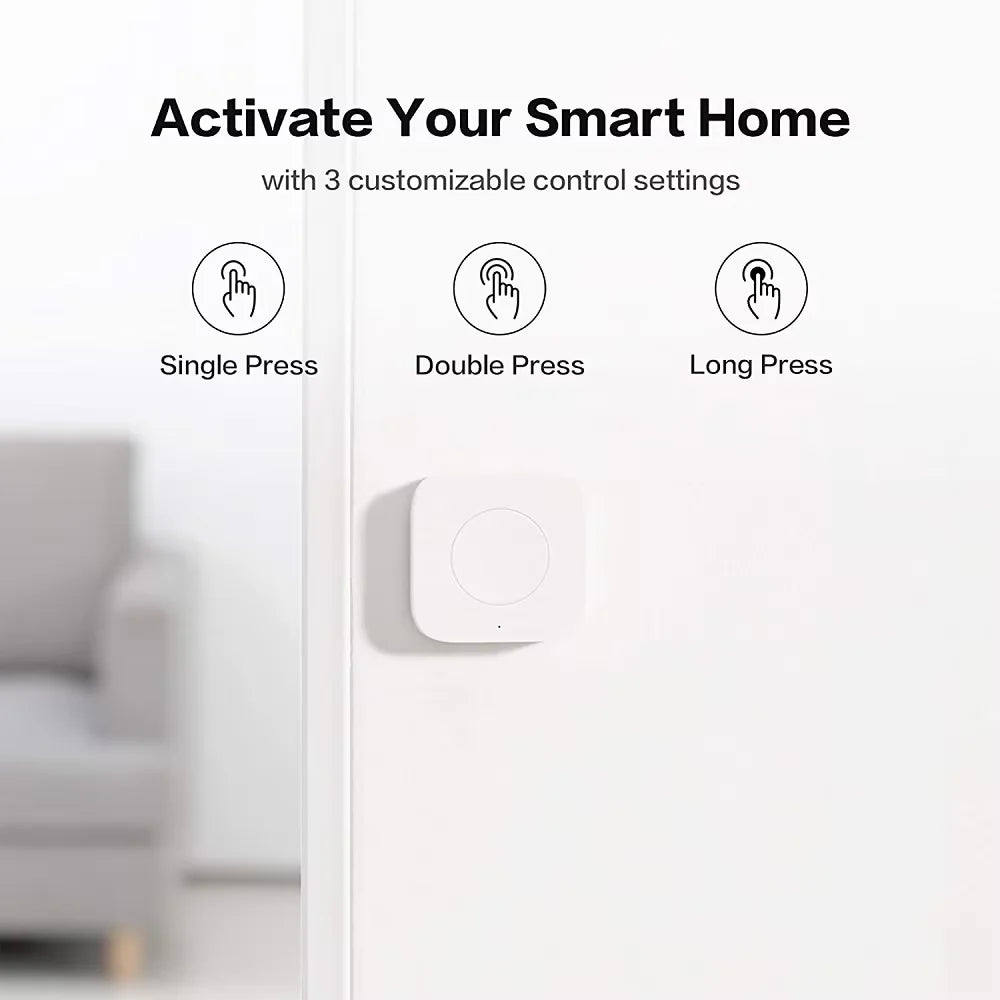 Aqara Zigbee Smart Wireless Mini Switch – One-Key Control Button for HomeKit & Xiaomi Mi Home Security
