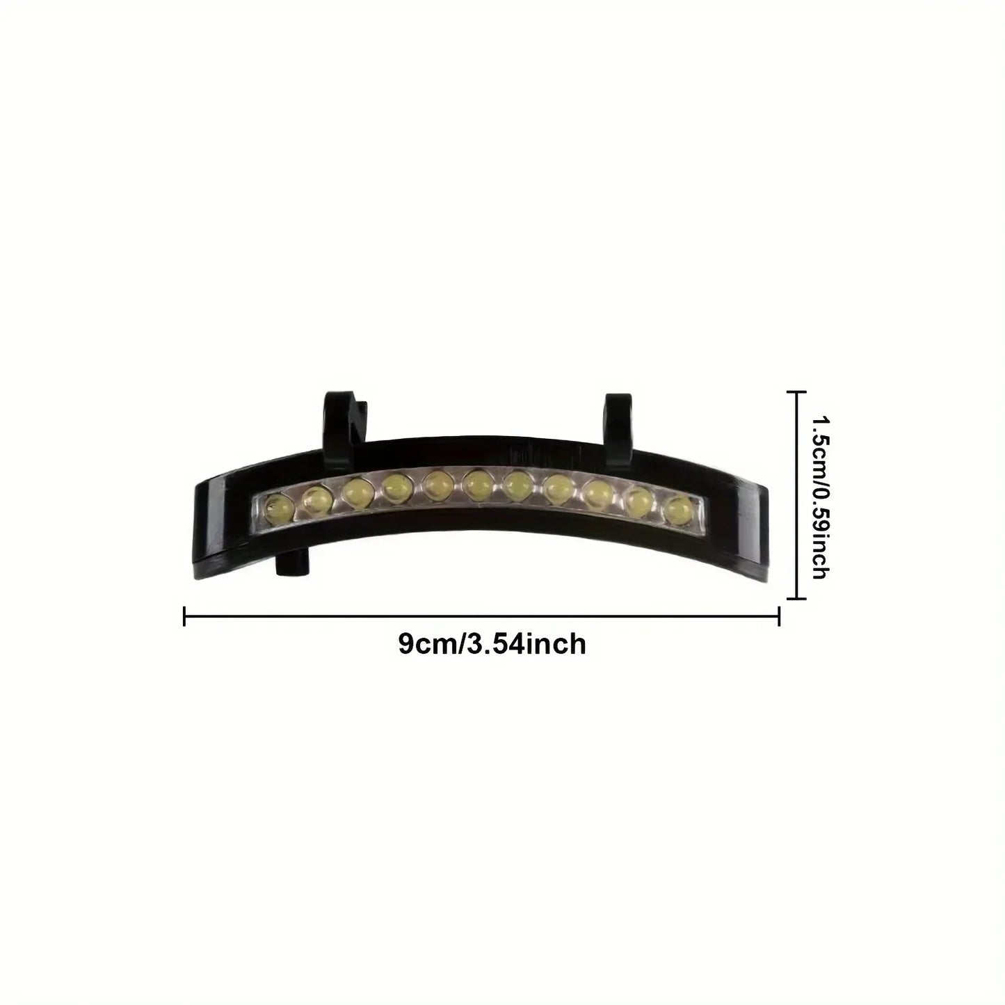 HOMEFISH Super Bright LED Clip On Cap Light - Outdoor Headlamp Torch for Fishing, Camping & Hunting