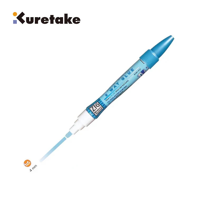 Kuretake Zig 2-Way Glue Pen – Precision Adhesive for Crafts, Scrapbooking & Art (1mm/2mm/4mm/15mm)