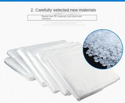 50PCS High-Capacity Garbage Bags – Thickened Disposable Trash Bags for Household & Kitchen Use