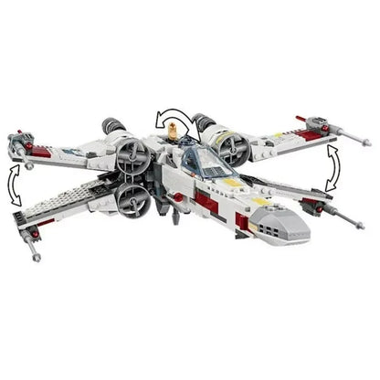 MOC 75301 Space Wars X-Wing Fighter Building Block – Model Bricks Toy for Kids & Adults, Birthday & Christmas Gift
