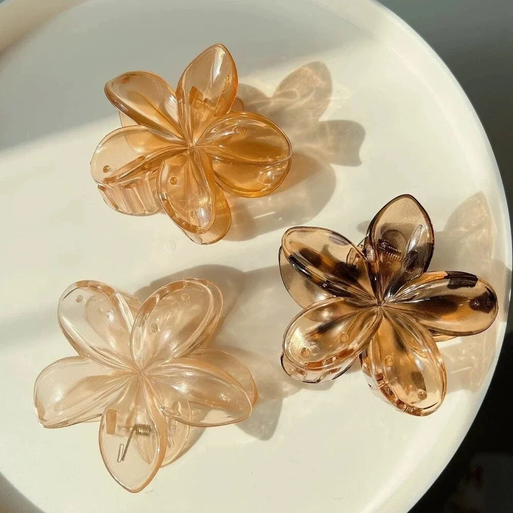 18Pcs Egg Flower Hair Clips | Gradient Candy Color Flowers, Shark Clips for Daily Ponytail Styling