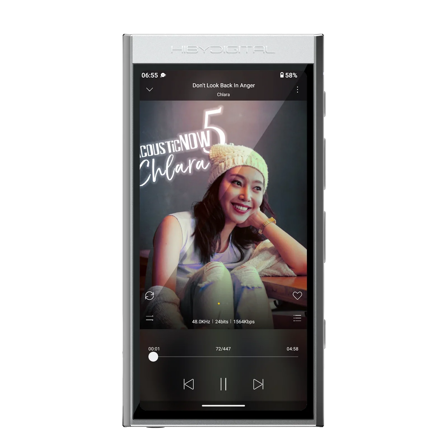 HiBy Digital M300 Android 13 Music Player - MP3, HiFi Audio, Bluetooth, WiFi, USB DAC, DSD, FM Radio, Dual Mic, Built-in Speaker, 29hr Battery