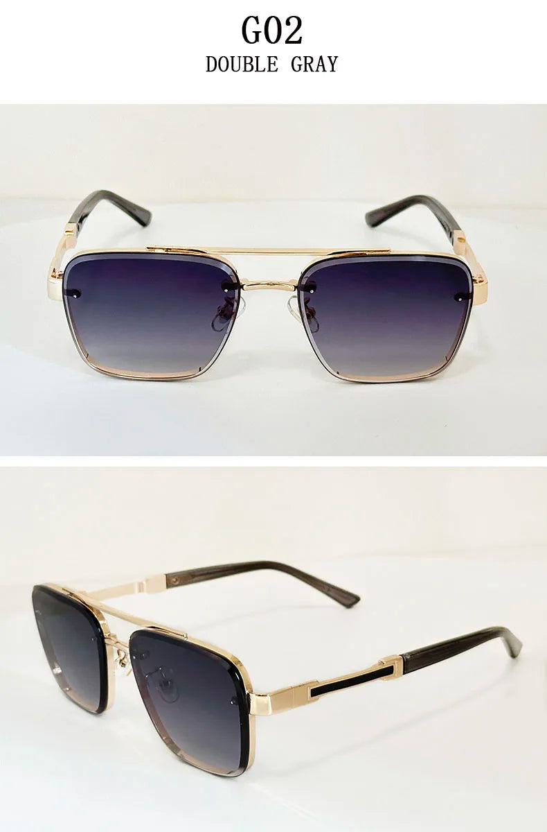 Luxury Square Sunglasses — Vintage Unisex Fashion Shades with UV Protection for Men & Women
