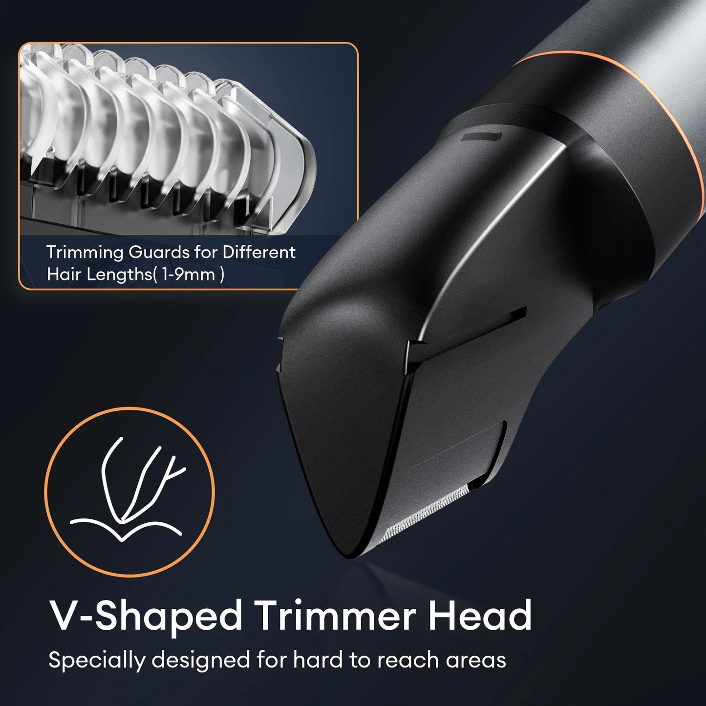 Kensen S16 3-in-1 Men’s Body Hair Shaver & Beard Trimmer Waterproof Electric Clipper