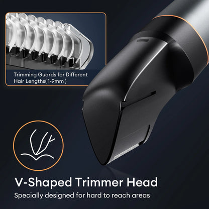 Kensen S16 3-in-1 Men’s Body Hair Shaver & Beard Trimmer Waterproof Electric Clipper