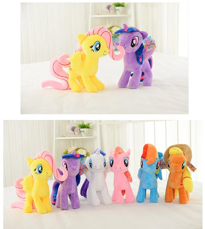 20cm My Little Pony Plush Toy – Twilight Sparkle, Rainbow Dash, Applejack, Rarity, Fluttershy & Pinkie Pie Soft Filled Doll Gift