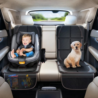 Universal Child Car Seat Cover Protector: Auto Rear Seat Pad for Kids - Foot Cushion for Car Protection, Essential Car Accessories