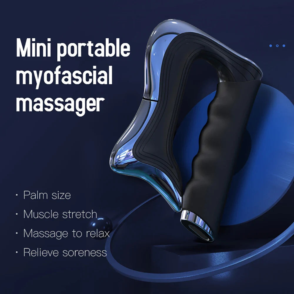Fascia Massager Body Scraping Tool – Microcurrent Vibration Muscle Stimulator for Relief, Relaxation, Slimming, and Shaping, Includes Guasha Massage Knife