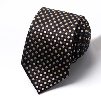High-Quality Men's Wedding Ties - Fashionable Blue Stripe Print Neckties for Office Wear and Gifts