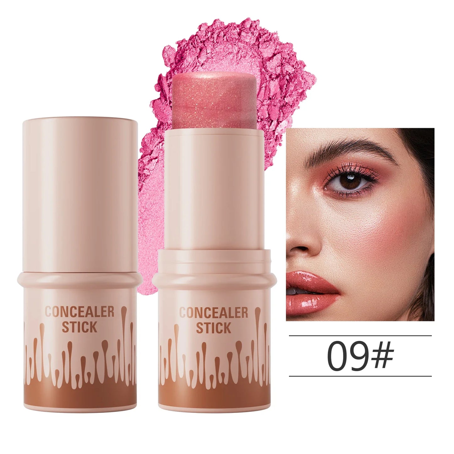 Multi-Color Natural Conforming Shadow Repair Stick – 3D Light Concealer, Blush & Multi-Functional Highlight Stick