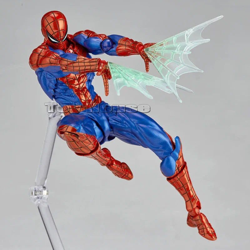 New CT Toys Spider-Man Figure — Amazing Yamaguchi Spider-Man 2.0, Anti-Venom Agent Anime Action Figure, Mafex SHF Collectible Toy Gift