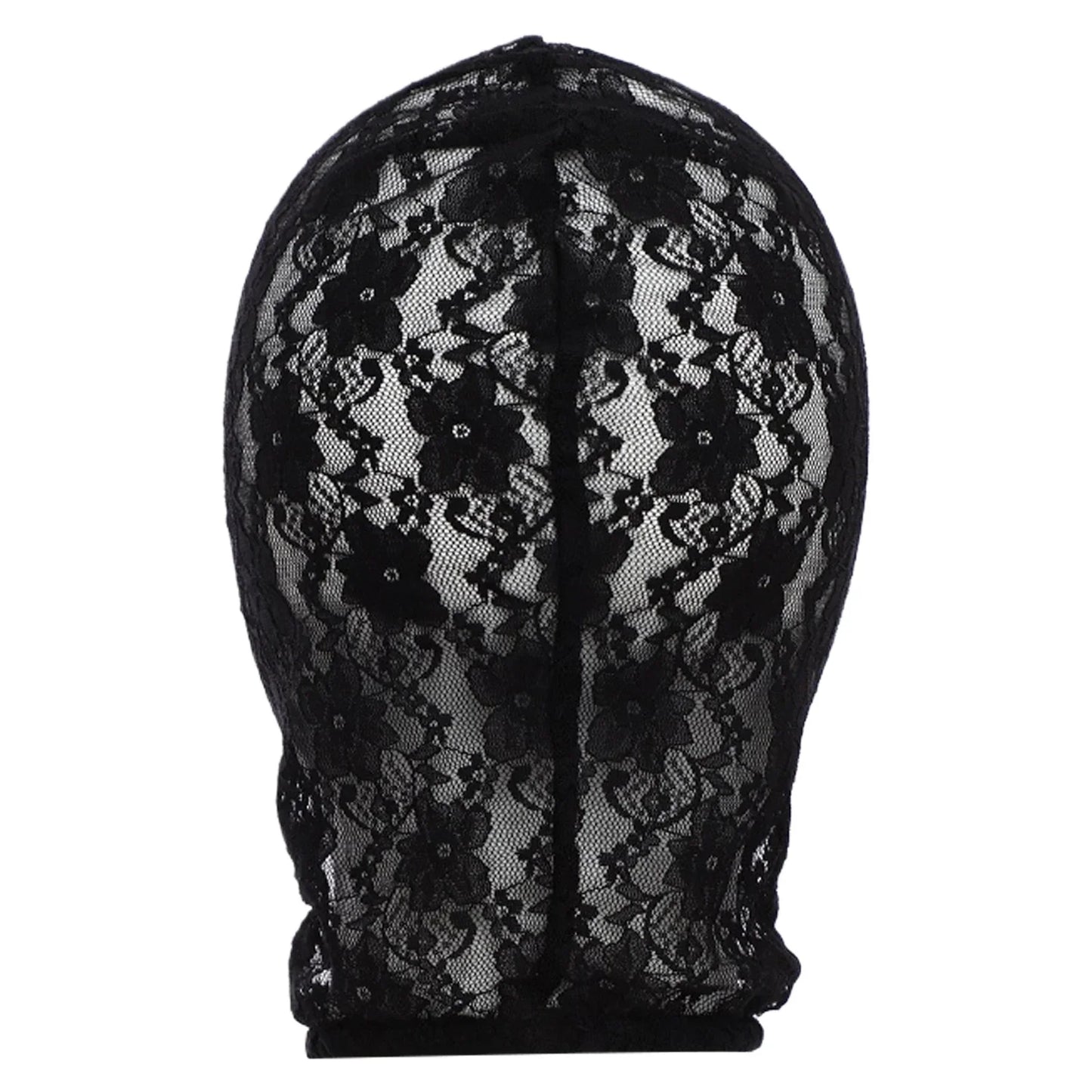 Gothic Lace & Velvet Face Mask - Halloween Masquerade Carnival Costume Headpiece