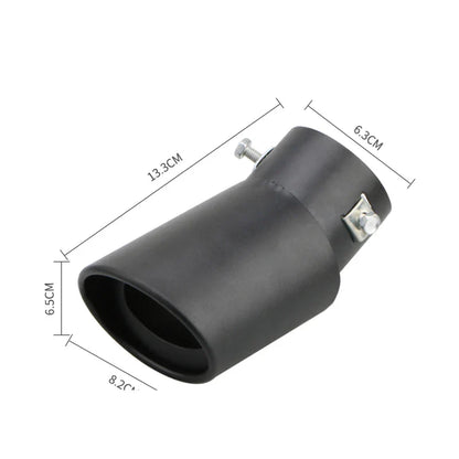 2.5" Stainless Steel Car Exhaust Muffler Tip – Chrome Rear Tail Pipe for Most Cars