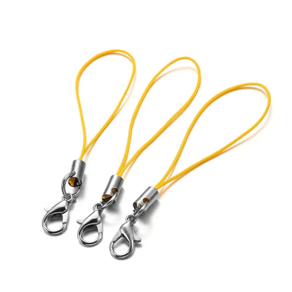 20/50/100PCS Lanyard Strap Cords - Lobster Clasp Rope Keychains for Charms, Pendants, Mobile Accessories & DIY Crafts