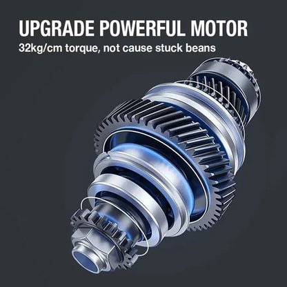 USB Rechargeable Stainless Steel Coffee Bean Grinder - Italian Hand Pour Small Grinder with Precision Grinding Core