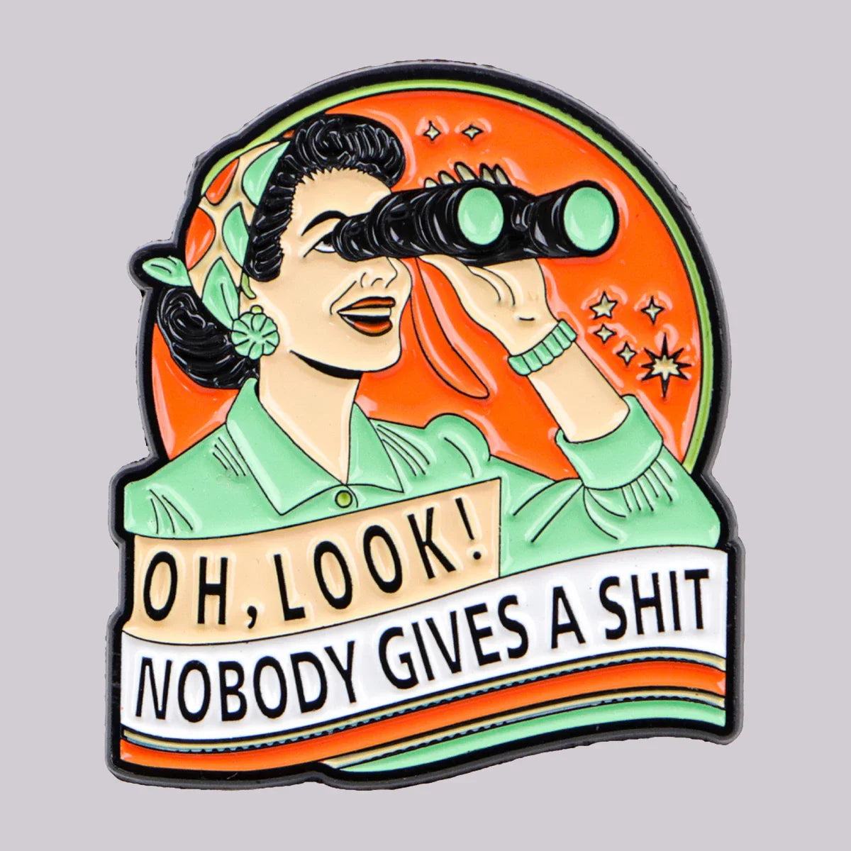 Sarcastic Quote Enamel Pin – Vintage Lapel Brooch Badge for Backpack, Clothing & Accessories, Humorous Jewelry Gift