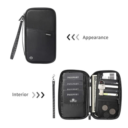 RFID Blocking Family Passport Wallet – Multi-Functional Travel Document Organizer Bag