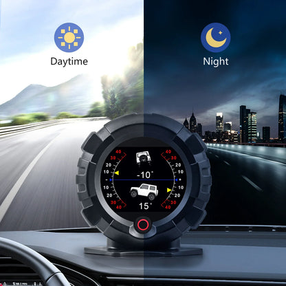 X95 Car GPS Digital Head-Up Display – Inclinometer Speedometer with Slope, Pitch, Altitude & Latitude Meter