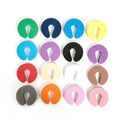 5PCS Safety Foam Door Stopper Locks - Child Protection C Shape Door Clip Finger Guard