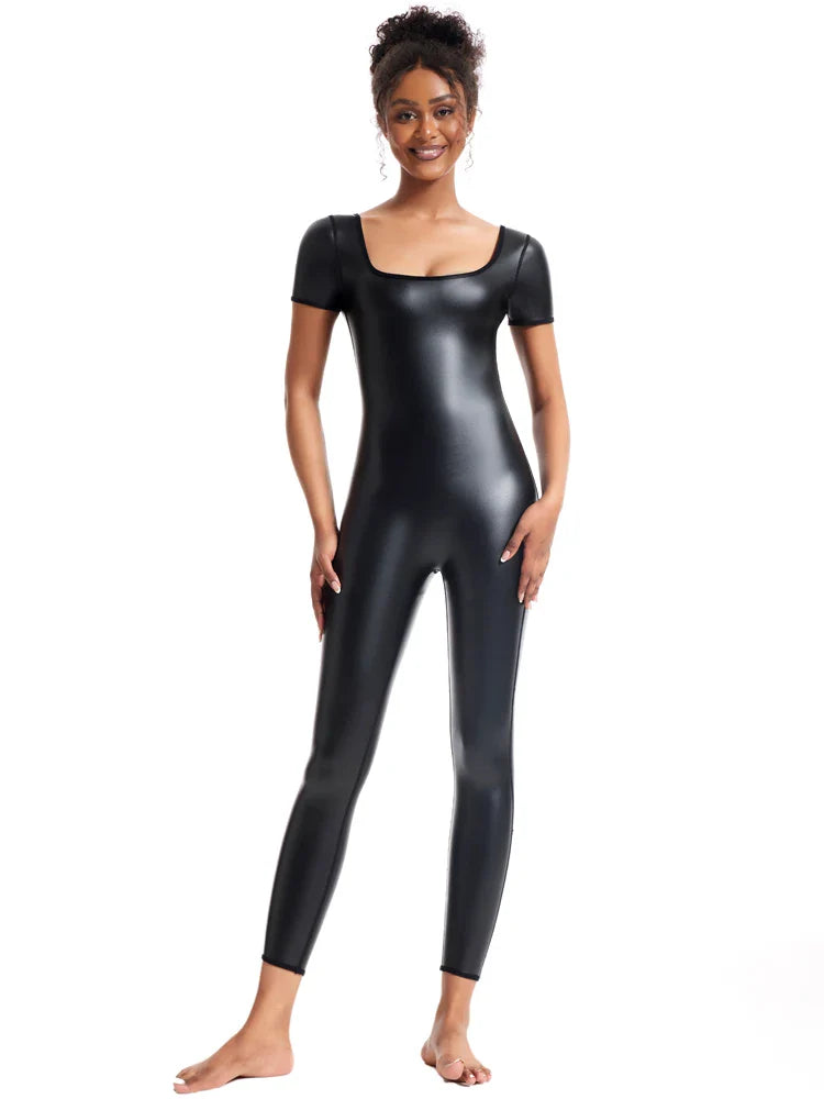 Women’s Body Shaper Bodysuit – U-Neck Sleeveless T-Shirt Vest, Waist Trainer, Corset & Tight Leggings Shapewear