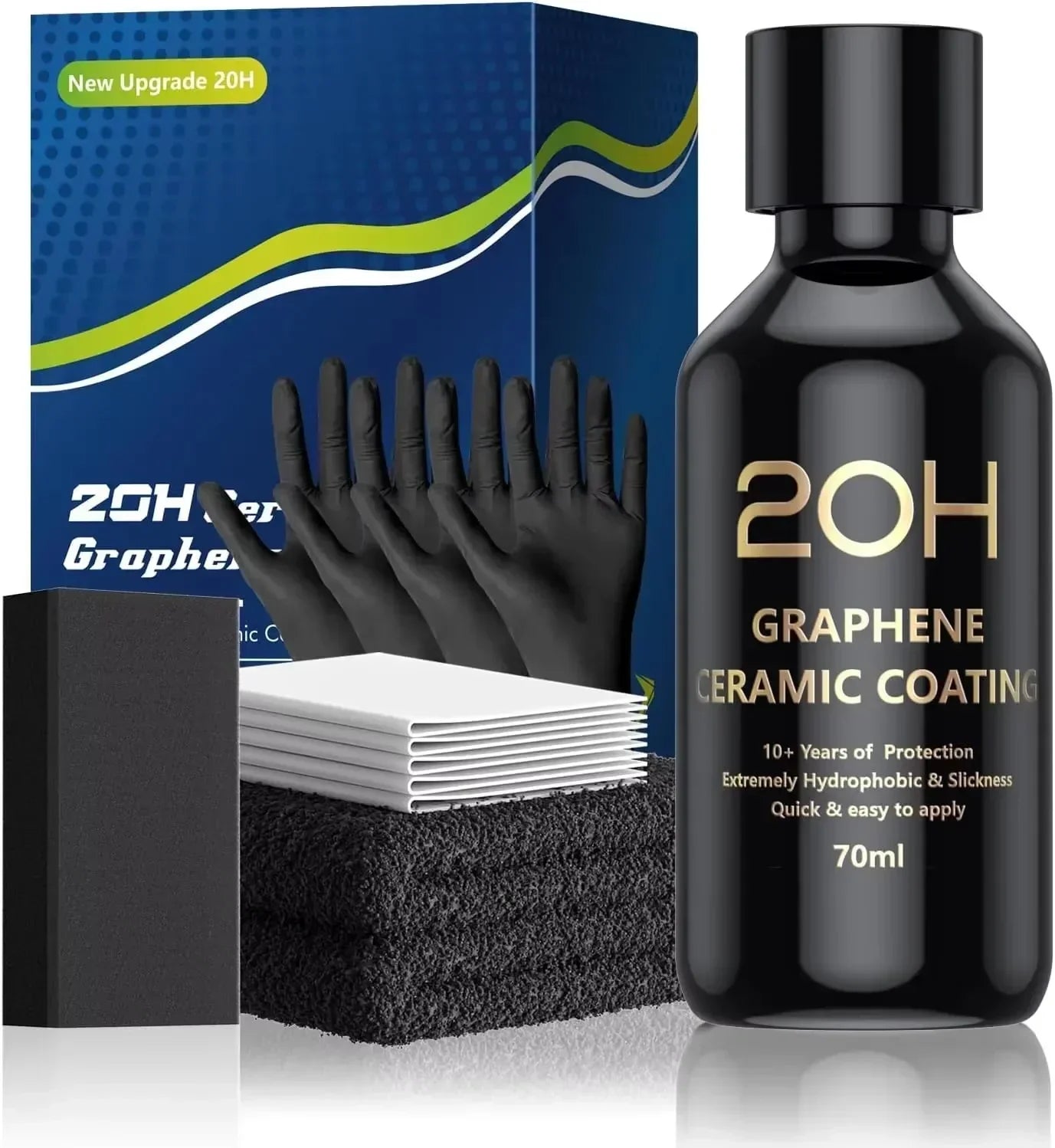 Graphene Ceramic Coating 20H/12H — Self-Healing UV Protection Car Detailing Coating for Long-Lasting Shine