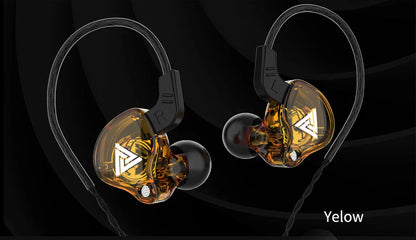QKZ AK6 In-Ear Earphones - 6 Dynamic Drivers, Stereo Headphones with Mic, Sports HIFI Subwoofer Monitor Earbuds
