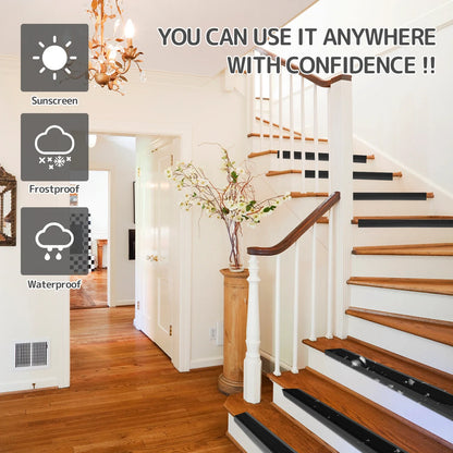 Soft PVC Stair Edge Protector – Non-Slip L-Shape Self-Adhesive Step Trim, 2m Stair Nose Edging Strip