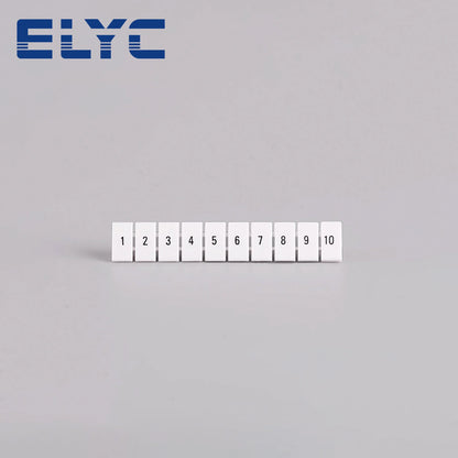 100Pcs ZB6 UK DIN Rail Terminal Block Marker Strips – Blank Zack Label Accessories for UK2.5B UK5N PT4 ST4 UKK UKKB5 DIKD1.5