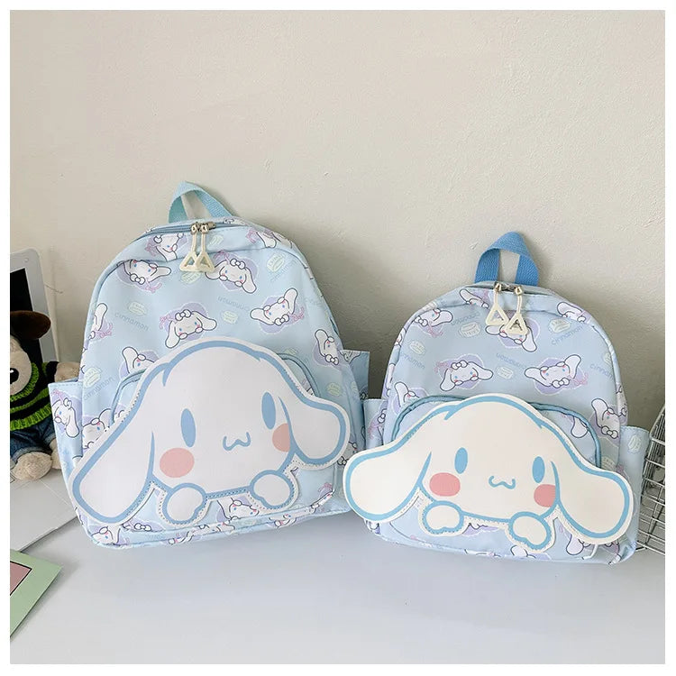 Anime Cartoon Kuromi, Melody & Cinnamoroll Backpack – Kawaii Canvas Schoolbag for Boys & Girls, Hello Kitty Fashion Kids Backpack