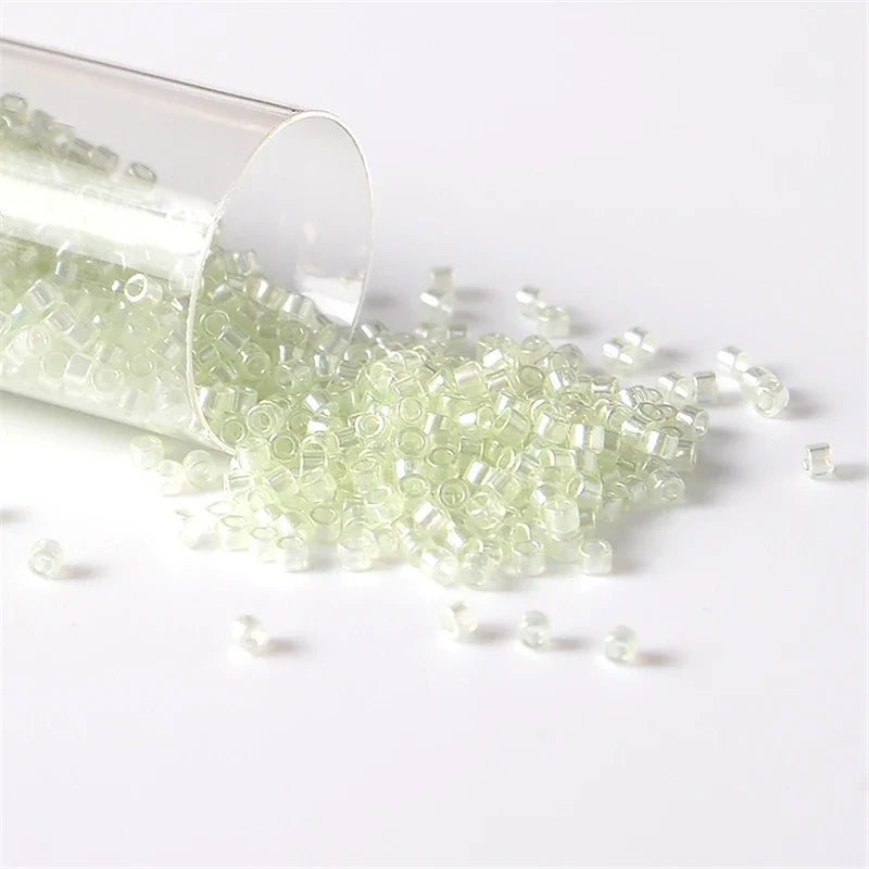 Miyuki Delica 11/0 Seed Beads - Glazed Luster Glass Beads for DIY Jewelry Making