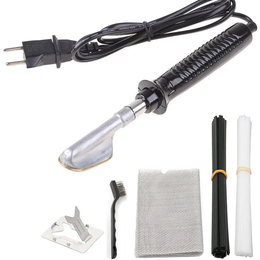 Electric Soldering Iron with Flat Tip Plastic Handle | Handheld Plastic Welding Machine for Car Bumper Repair