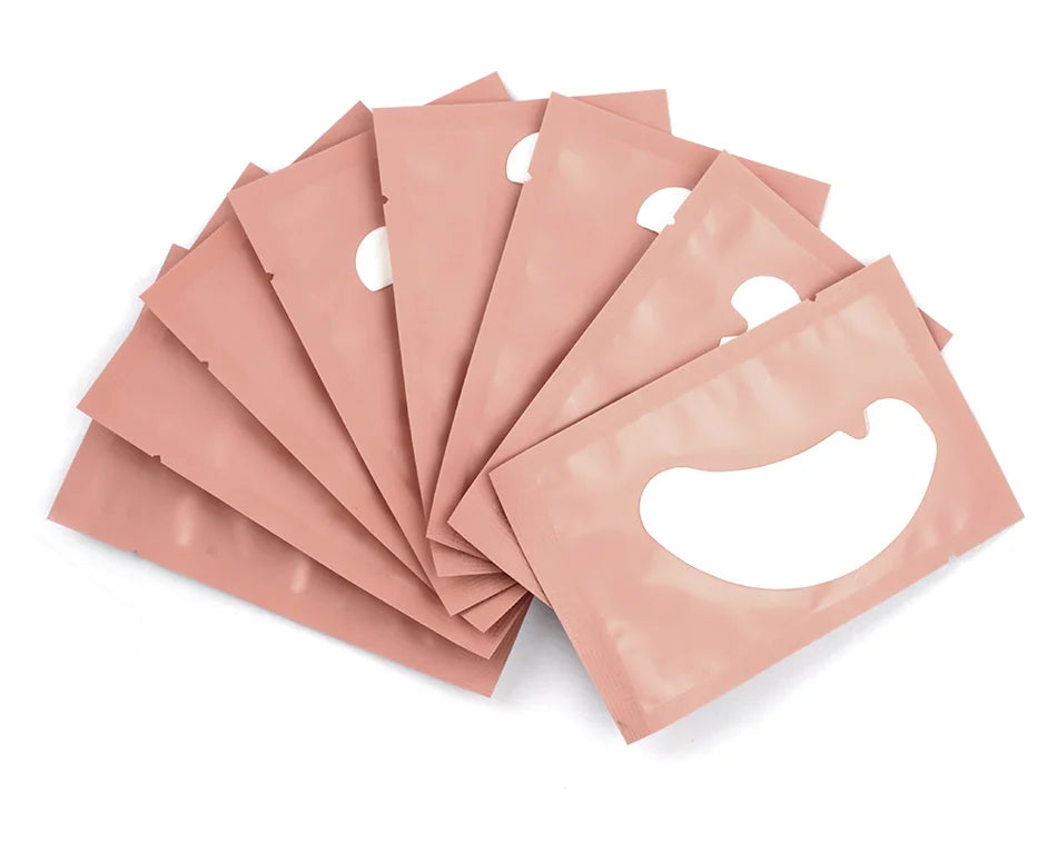 50 Pairs U-Shaped Hydrogel Eye Pads – Eyelash Extension Gel Patches for Lashes & Makeup