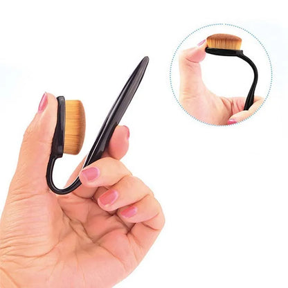 Large Toothbrush Shape Foundation Brush Set (1/2/5/10PCS) – Even Makeup Application Tool for Cream & Powder Cosmetics