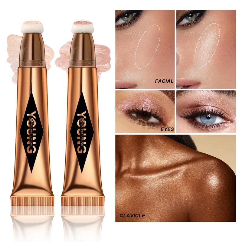Multifunctional Liquid Blush & Contour Stick – Waterproof, Silky All-in-One Creamy Texture for Face & Eyes