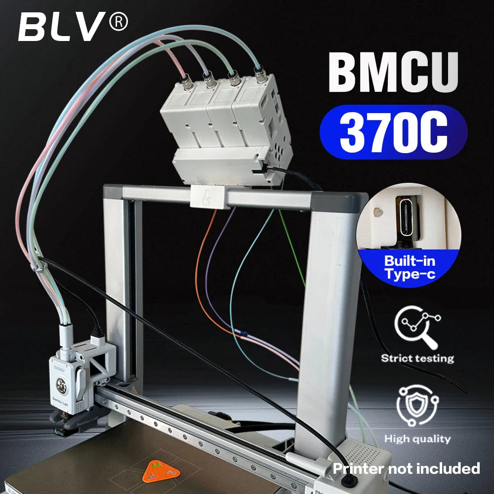 BLV AMS Lite BMCU370C Auto Refill Farm — Durable 3D Printer Accessory for A1 & A1 MINI, Strictly Tested, Type-C Support