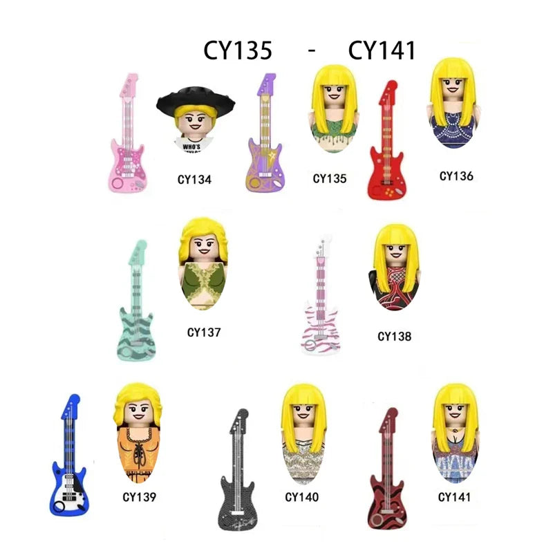 LG1015 Girls Building Blocks Princess Mini Dolls – Cute Kawaii Assemble Bricks Action Figures Kids Christmas Toy