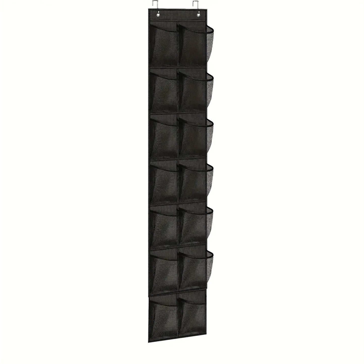Over The Door Shoe Organizer - 14/24/40 Grid Mesh Pocket Hanging Rack for Closet Shoe Storage & Organization