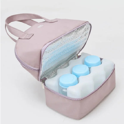 Double-Layer Breast Milk Storage Bag – Insulated Breastfeeding Cooler for Fresh Preservation, Maternity Pump Travel Bag