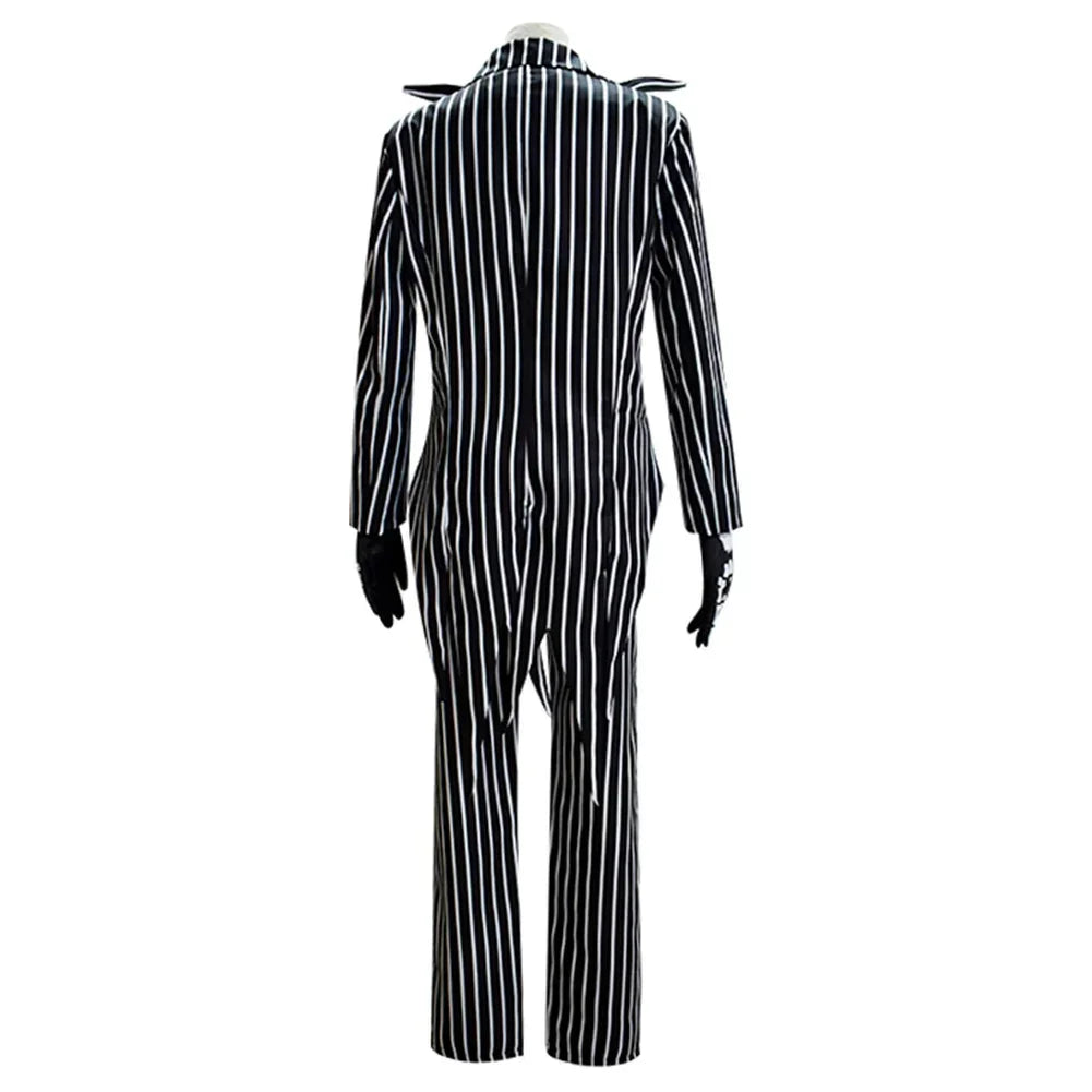 Jack Skellington Cosplay Costume - Men’s Halloween Jacket & Pants Party Outfit