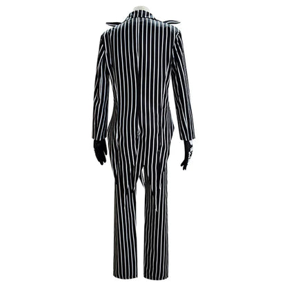 Jack Skellington Cosplay Costume - Men’s Halloween Jacket & Pants Party Outfit
