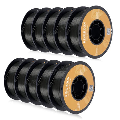 KINGROON PETG 3D Printer Filament 1.75mm – 5KG/10KG Mix Color Rolls for FDM 3D Printing (1kg/roll)