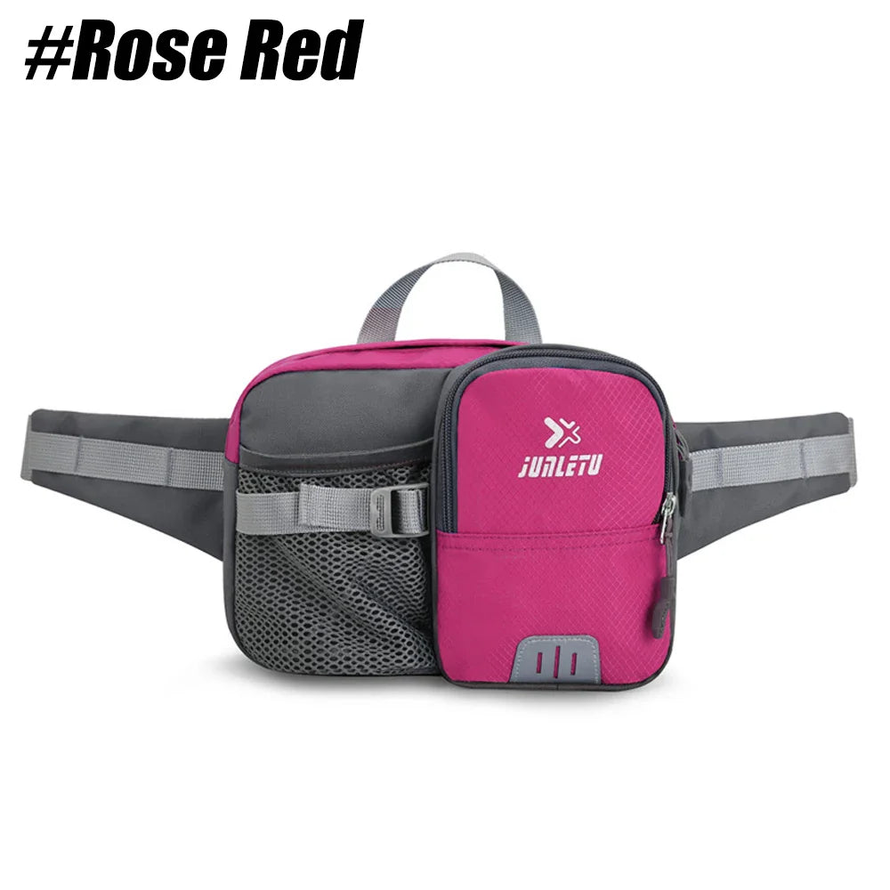 Water-Resistant Adjustable Fanny Pack – Multi-Pocket Waist Bag with Bottle Holder for Hiking, Running, Cycling & Travel