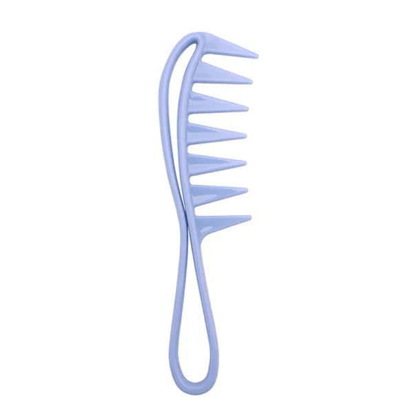 Wide Tooth Shark Plastic Comb for Men - Barber Styling & Hairdressing Tool, Ideal for Clipping, Curling, and Scalp Massage