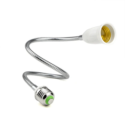 Flexible E27 to E27 LED Bulb Extension Lamp Holder Light Socket Converter - 20CM to 60CM Length - 110V-220V