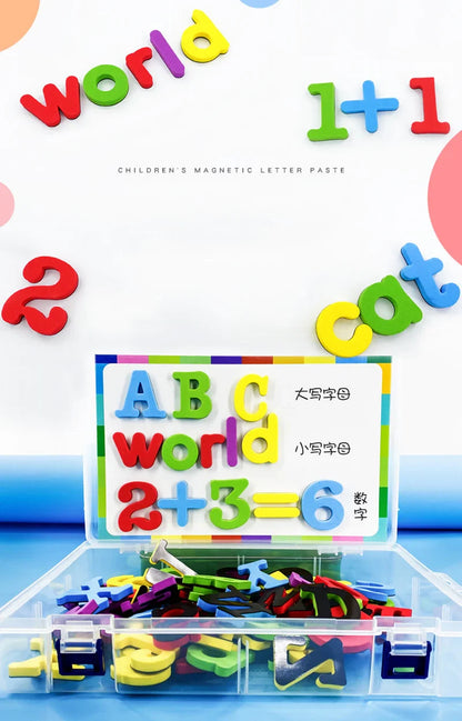 24-76pcs Magnetic Alphabet Letters — EVA Foam Refrigerator Stickers for Toddlers & Kids, Educational Spelling & Counting Toy Gift
