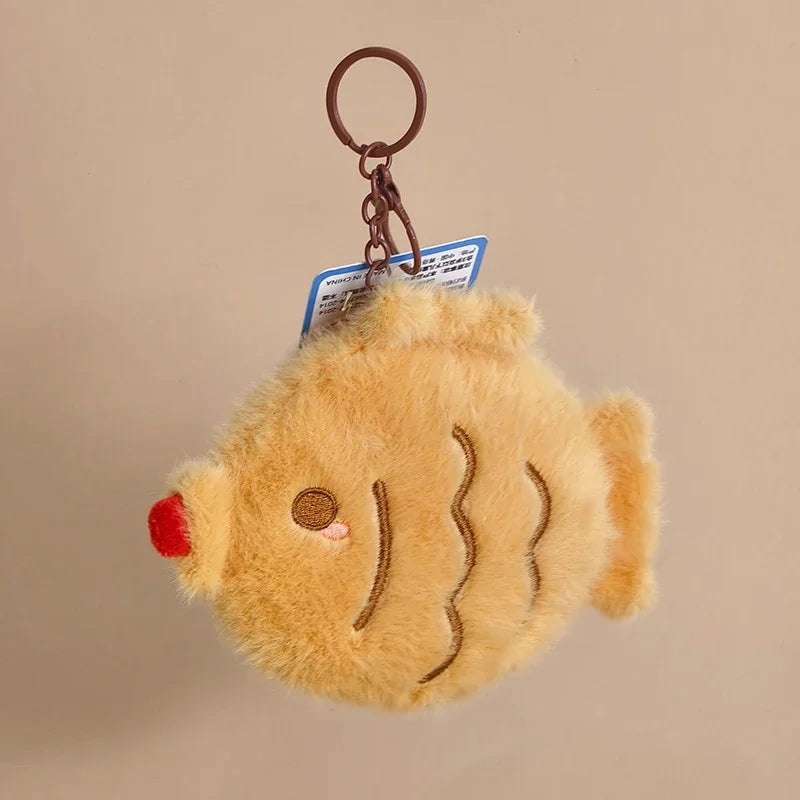 16 Styles Kawaii Mini Snack Plush Keychain – Cute Food Pendant Bag Charm Birthday Gift for Kids